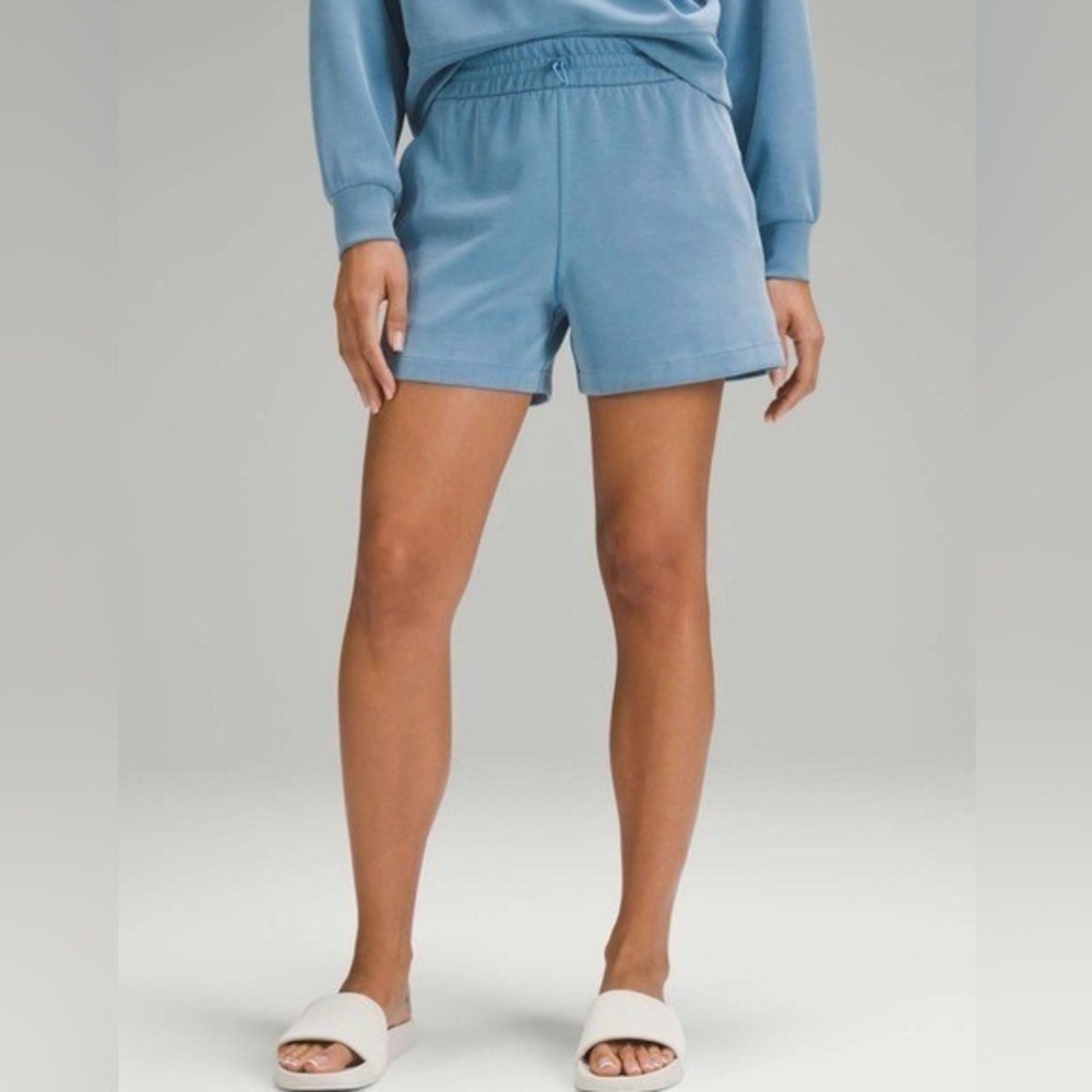 Lululemon Softstreme High-Rise Short 4" Utility Blue 4 Summer Athletic Gym